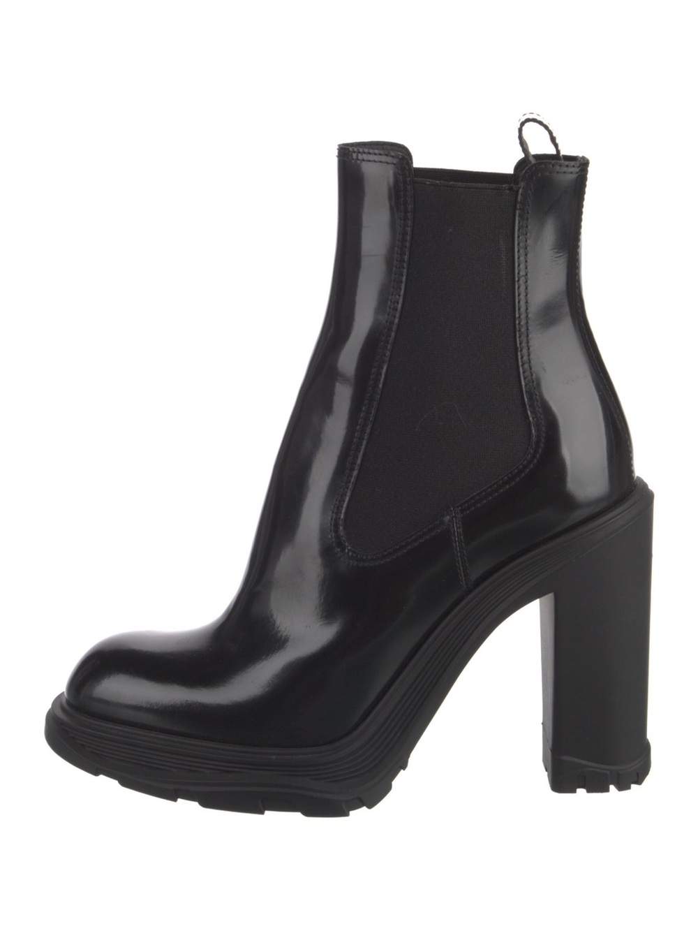 Alexander McQueen Thread Slick Chelsea Boot Black Size 36 M
